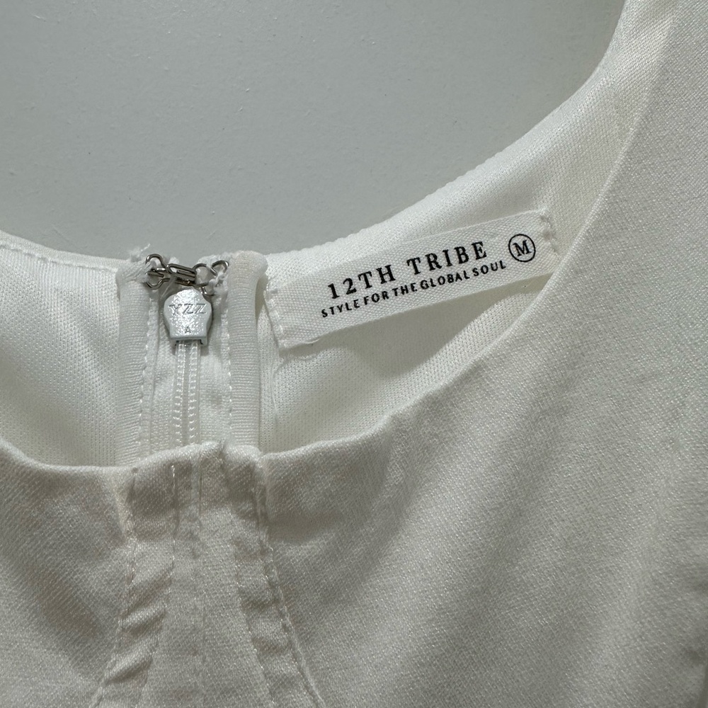 12th Tribe White Mini Dress - Picture 6 of 6
